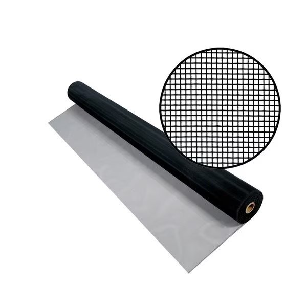Stainless Steel Improved Visibility Insect Screening, 48 x 25', Black, 18x18 Mesh, One Roll, Phifer, Mfr#: 3021498